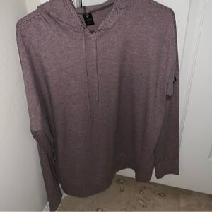 Sketchers long sleeved hooded striped Top